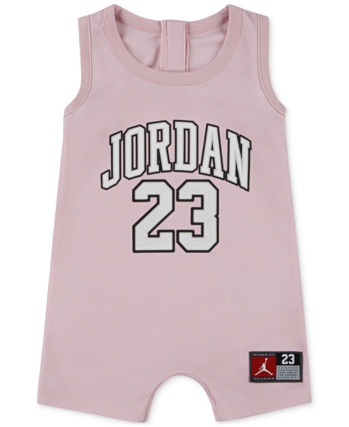 Shop Jordan Baby Jumpman 23 Jersey Romper In Pink Foam