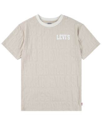 Levis Big Boys Branded Jacquard T-Shirt - Oatmeal 4$
