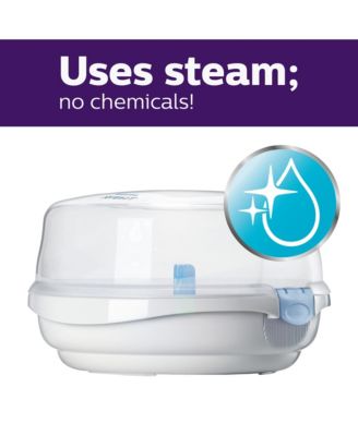 Microwave Steam Sterilizer for Baby Bottles, Pacifiers, Cups and More