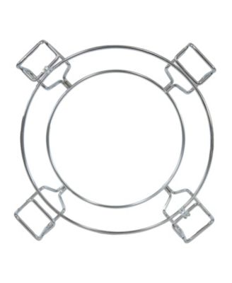 Half Moon Cooking Grate with Ceramic Deflector Plate for 15&amp;#x22; Kamado Egg Grills - 12.5&amp;#x22;