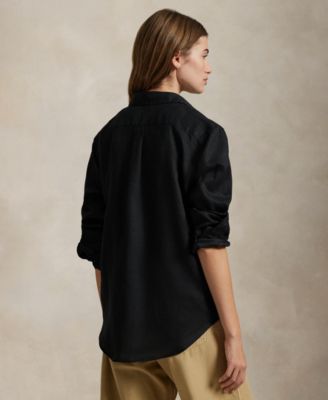 Women's Classic-Fit 100% Linen Shirt