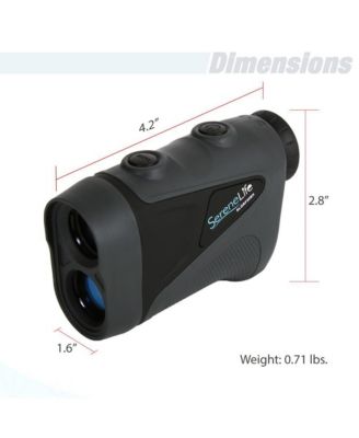Golf Laser Range Finder Monocular with Pin-Seeking Mode, Black