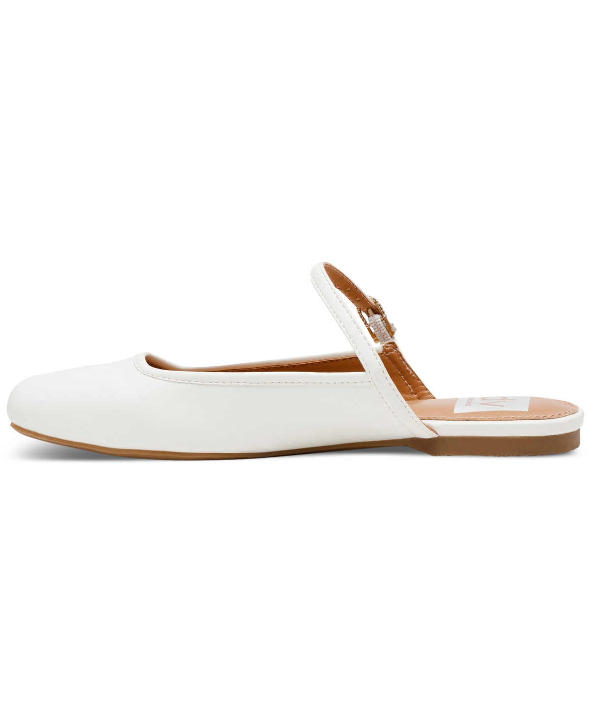 Dv Dolce Vita Women's Montrice Flat Mule Slides In White
