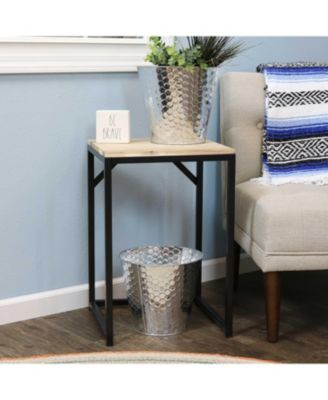 Indoor/Outdoor Organizational and Decorative Galvanized Steel Bucket or Planter with Imprinted Hexagon Pattern - 4pk