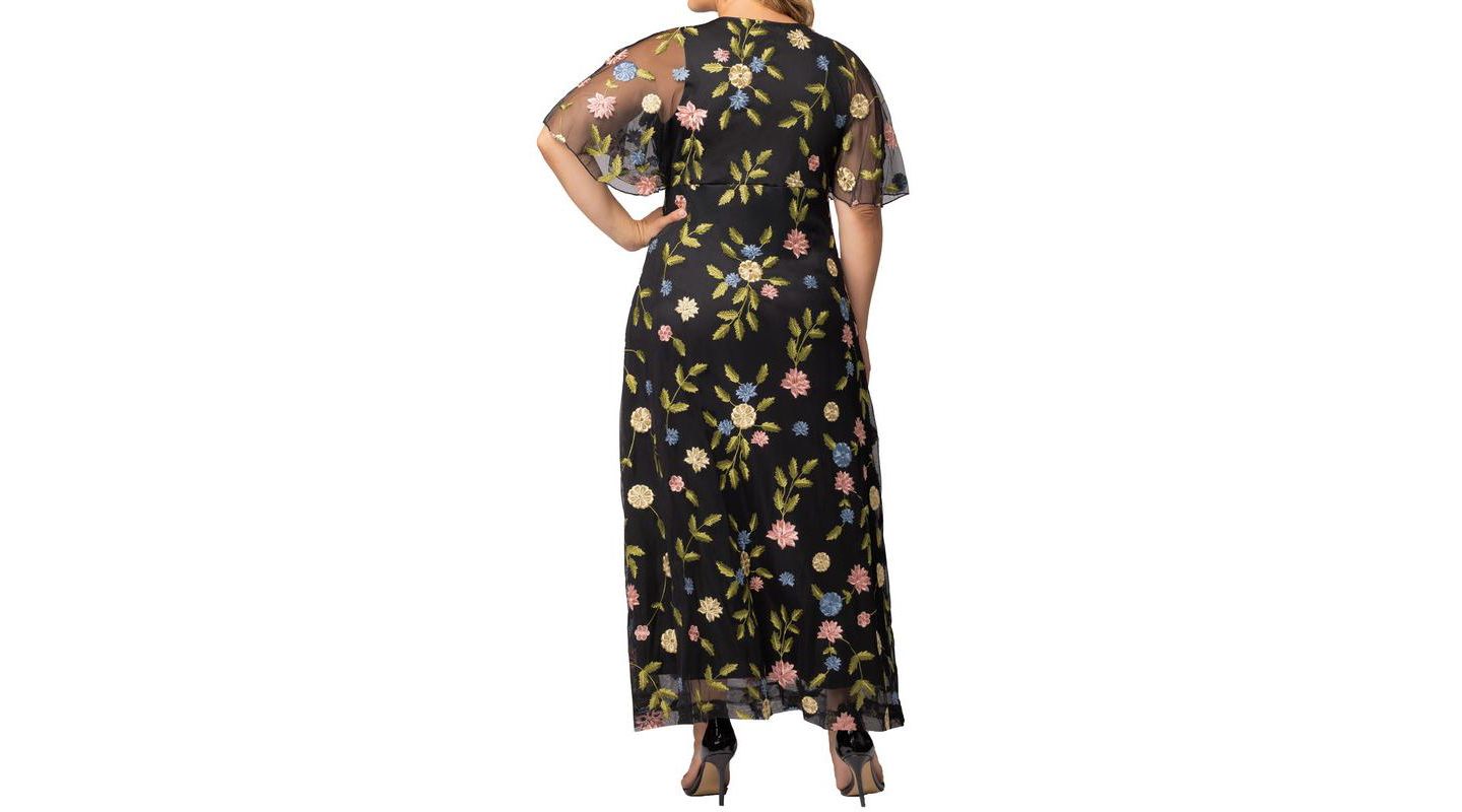 Женское платье Kiyonna Plus Size Embroidered Elegance Evening Gown, цвет: С принтом — фото 2