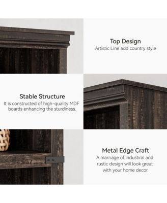 Farmhouse Book Shelf with Storage