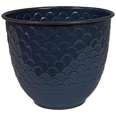 Dinah Metal Indoor or Outdoor Planter with Drainage Hole - 12.5 in