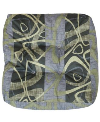 Indoor/Outdoor Replacement Square Tufted Patio Chair Seat and Back Cushions - 20" - 2pk