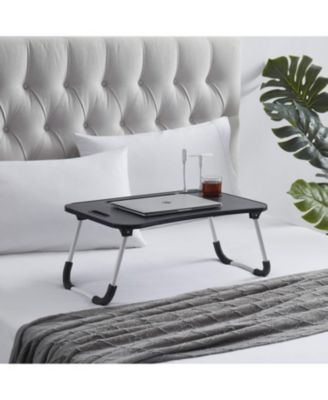 Foldable & Lightweight Lap Desk with USB Ports - Ideal for Working, Reading, or Eating - Large