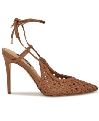 Women's Fessla Woven Tie-Up High Stiletto Pumps