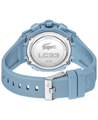 Women's LC33 Light Blue Silicone Strap Watch, 40mm