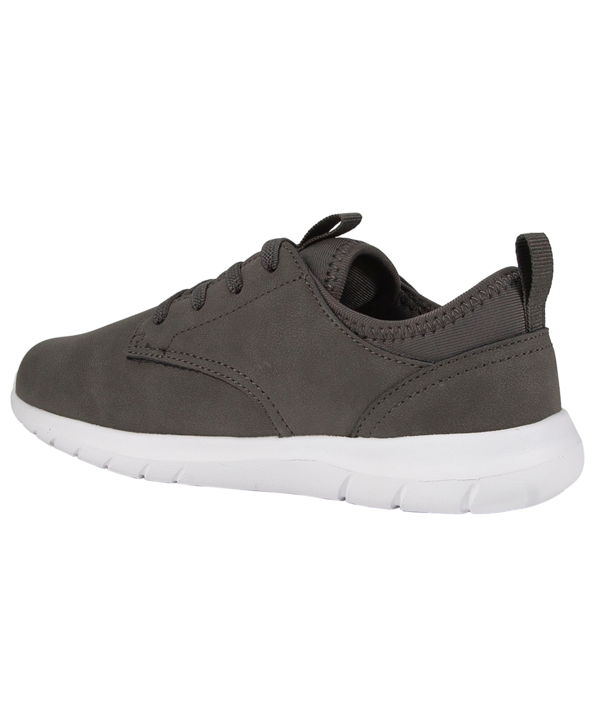 Deer Stags Little Boys Cal Junior Bungee Lace Dress Oxford Shoe In Gray