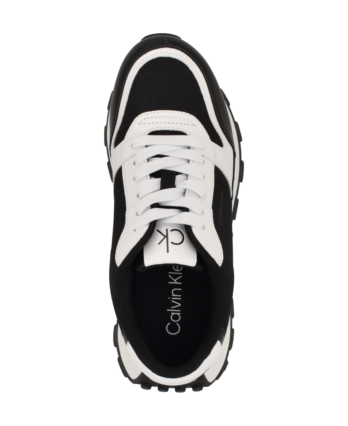 Calvin Klein Women's Tulay Casual Round Toe Sneakers In Black,white