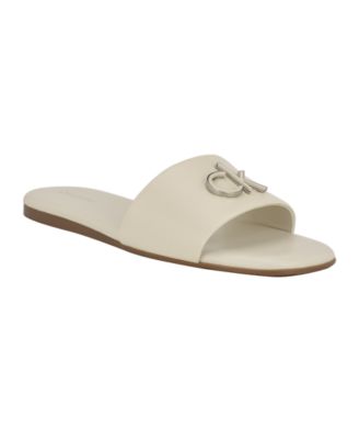 Women's Yancie Logo Flat Slide Sandals
