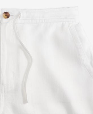 Men's 100% Linen Drawstring Shorts