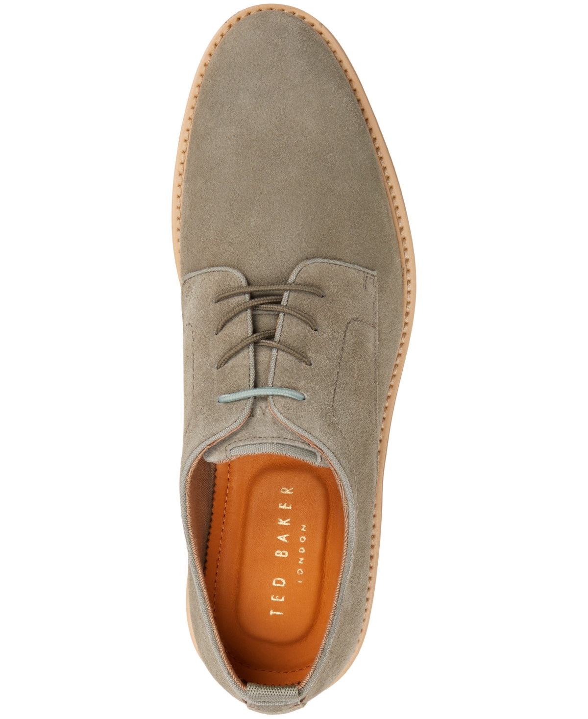 Ted Baker Men's Rye Lace Up Dress Casual Shoe In Light Sage