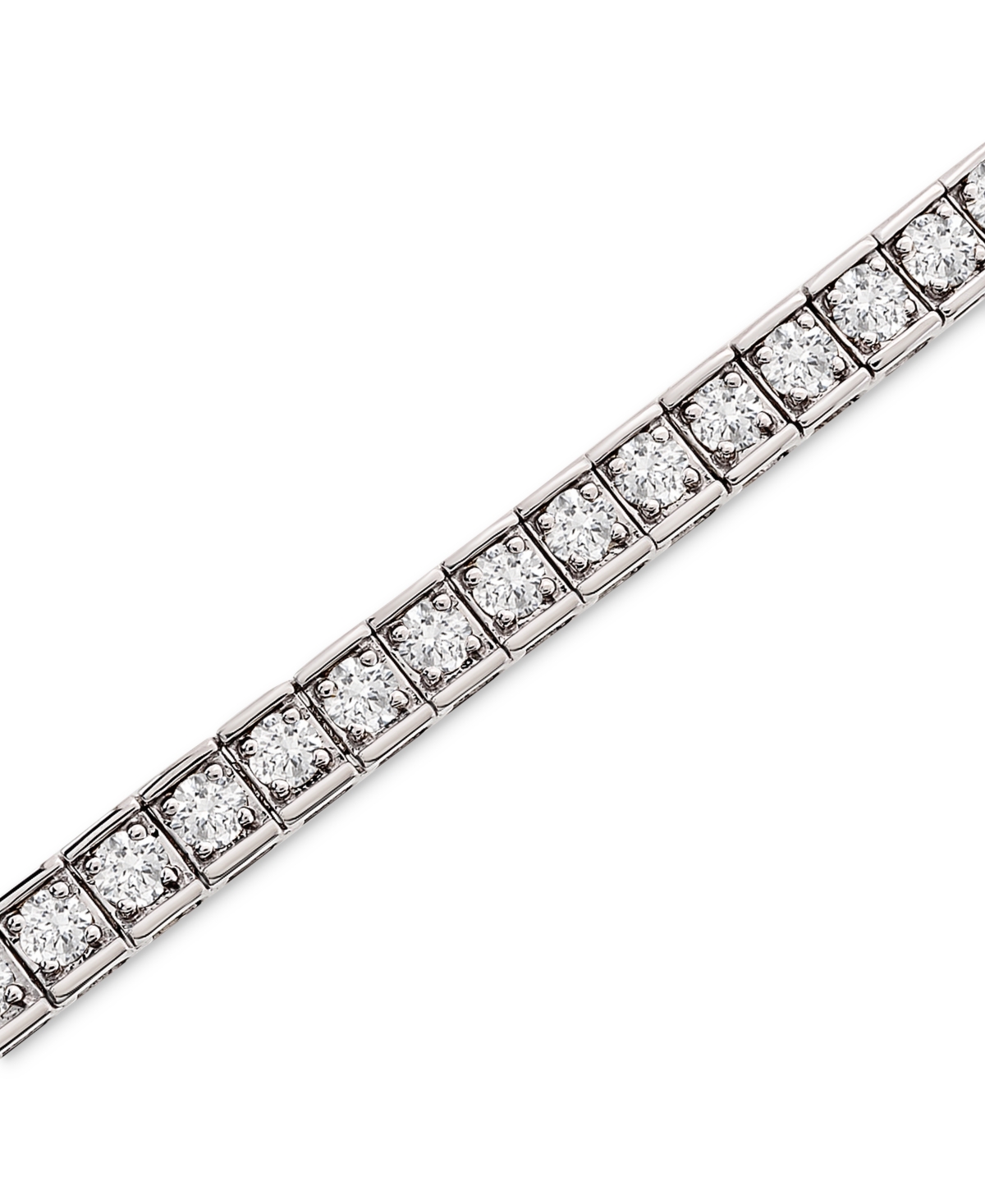 Macy's Diamond Bracelet (5 Ct. T.w.) In 10k Gold Or 10k White Gold In White Gold