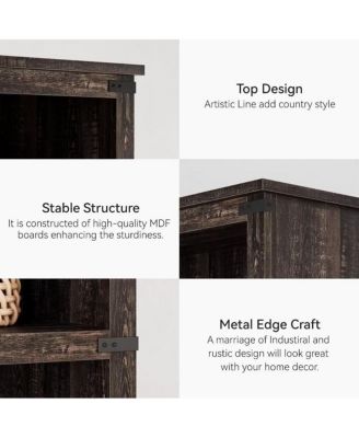 Farmhouse Book Shelf with Storage