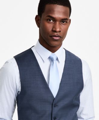 Men's Slim-Fit Wool Blend Infinite Stretch Suit Vest 
