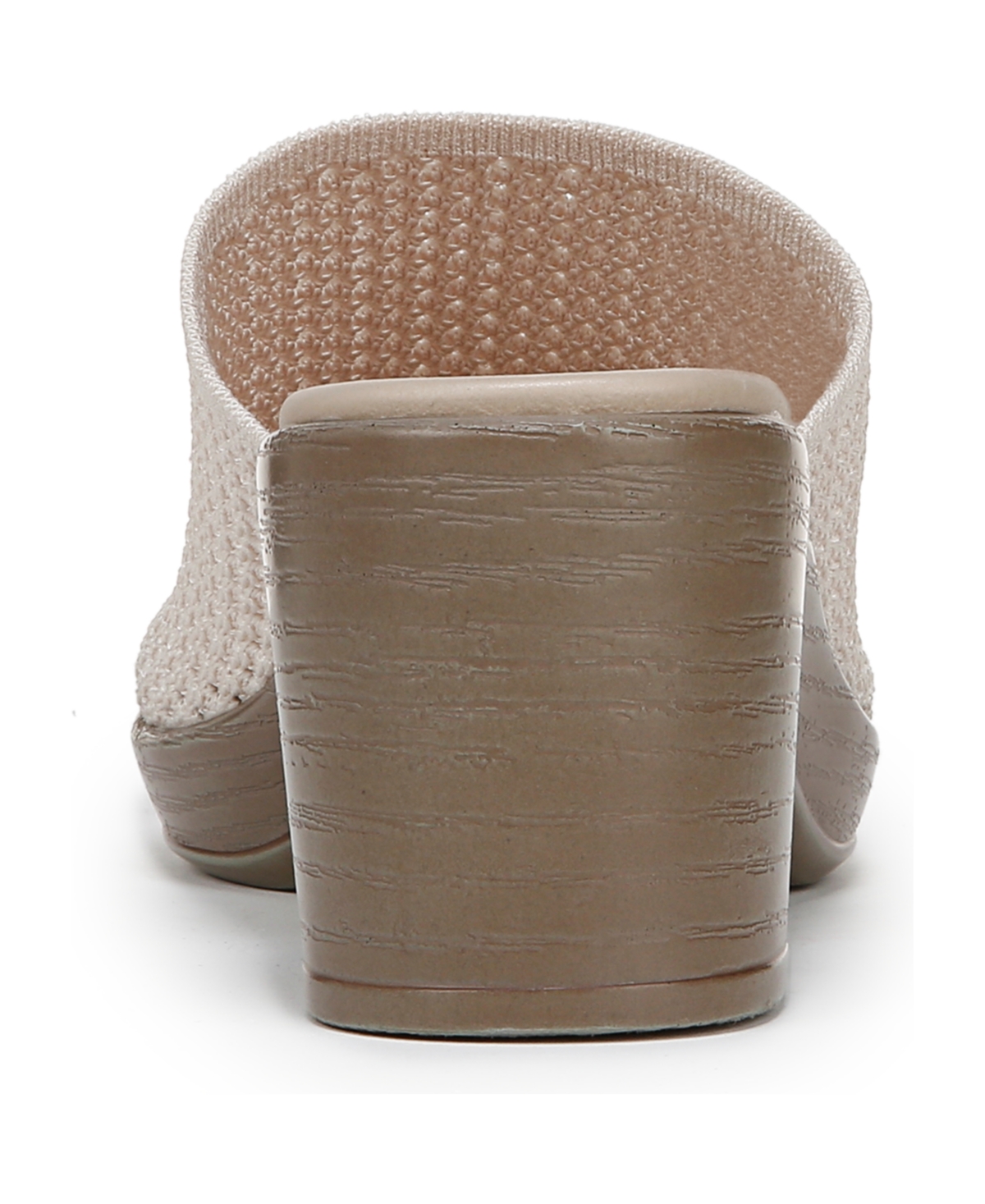 Bzees Ella Block Heel Sandal In Eggnog Fabric
