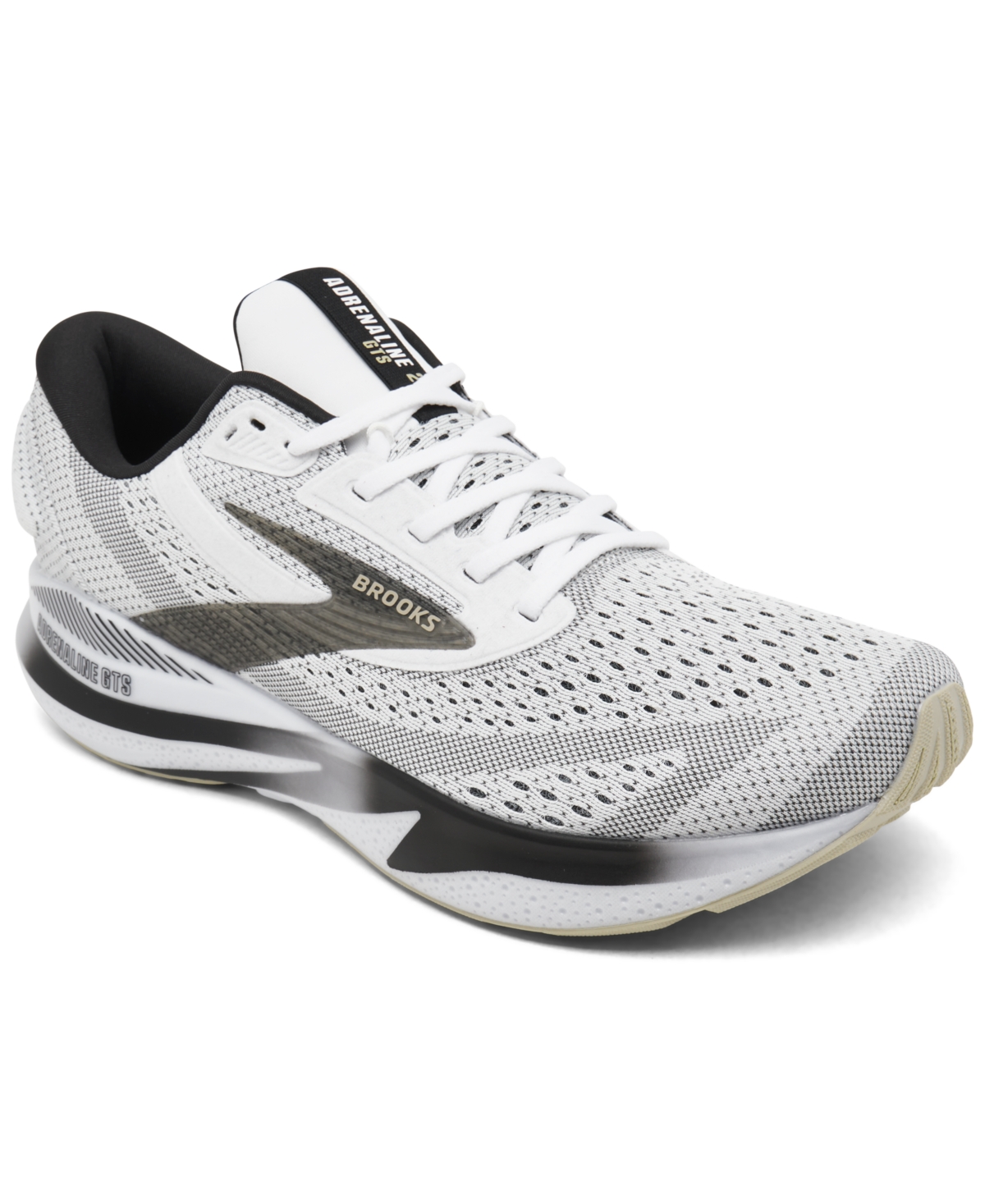 Men's Adrenaline Gts 24 Running Sneakers from Finish Line - White, Black