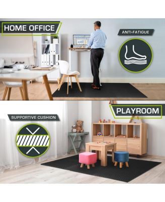 Exercise Puzzle Mat 1/2-in, Blue, 48 Sq Ft - 12 Tiles