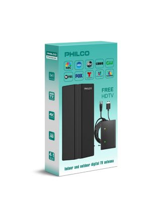 HDTV 4K Antenna with Amplifier, Indoor/Outdoor, Supports UHF/VHF, Free Digital Local Channels