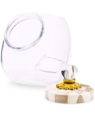 Sweets Jar with Mocha Check Lid