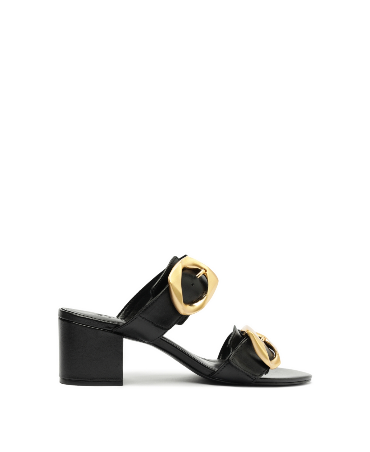 Schutz Vivian Leather Sandal In Black