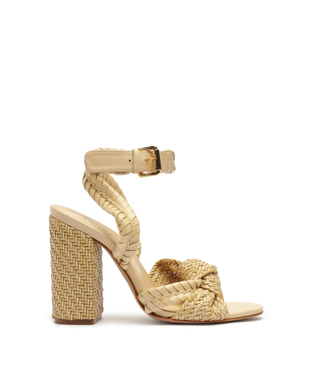 Shop Schutz Women's Khari Block Heel Sandals In Beige