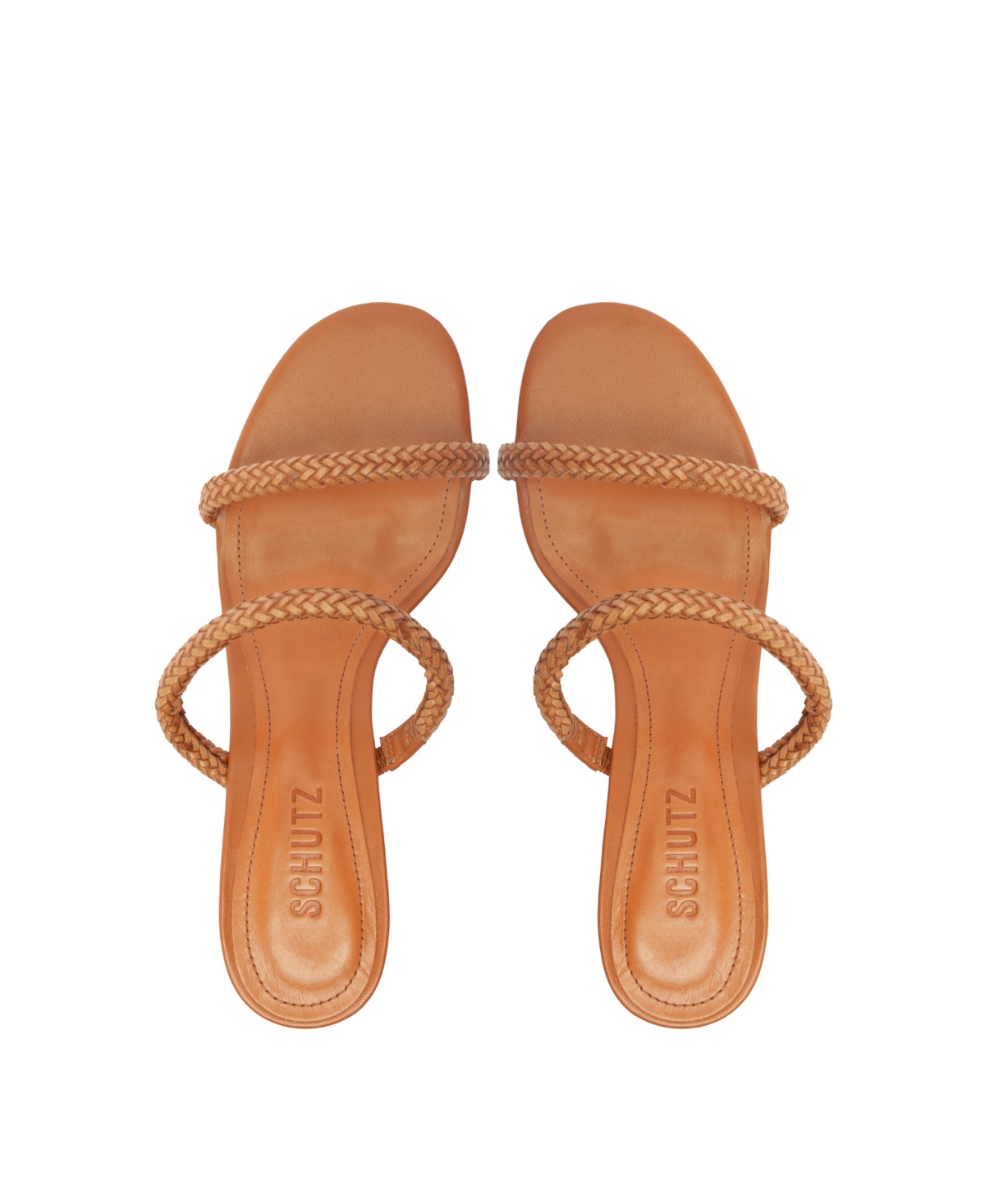 Shop Schutz Women's Taliah Woven Slip-on Dress Sandals In Brown