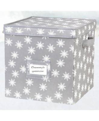 Christmas Ornament Storage Box with Lid - Store and Protect up to 64 Holiday Ornaments