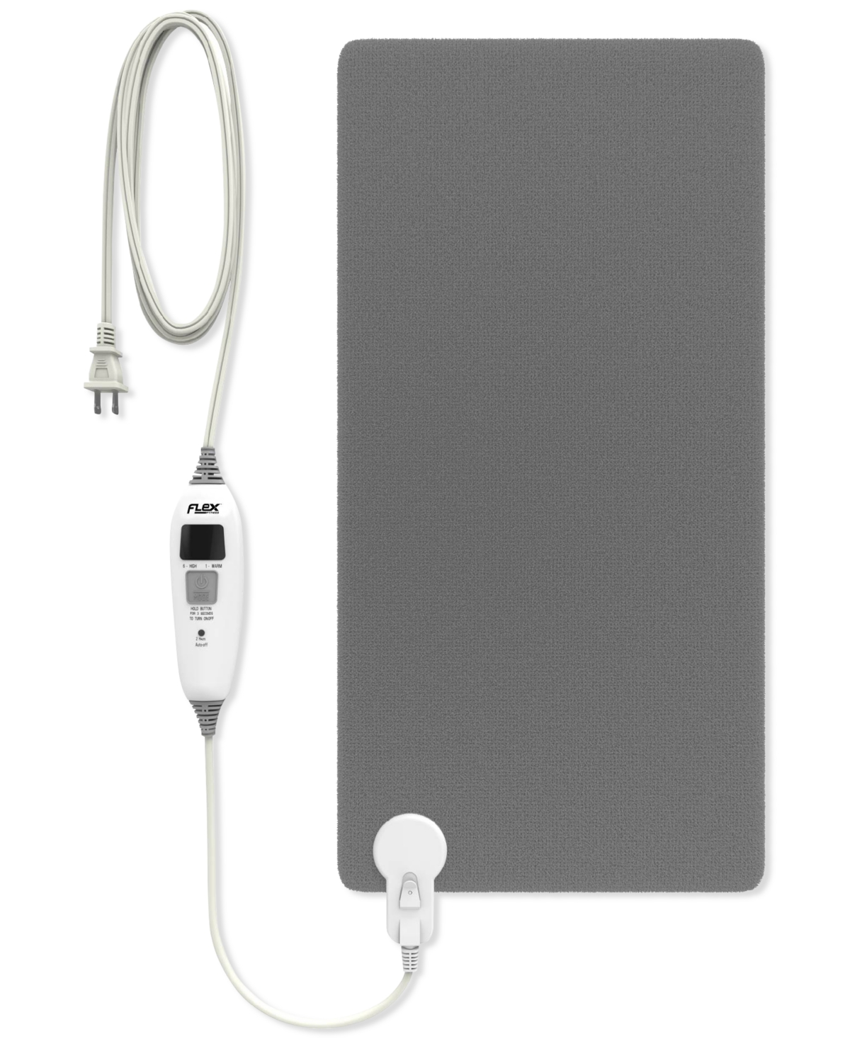 Tzumi Flex Fitness Recovery Heat Electric Heating Pad In Gray