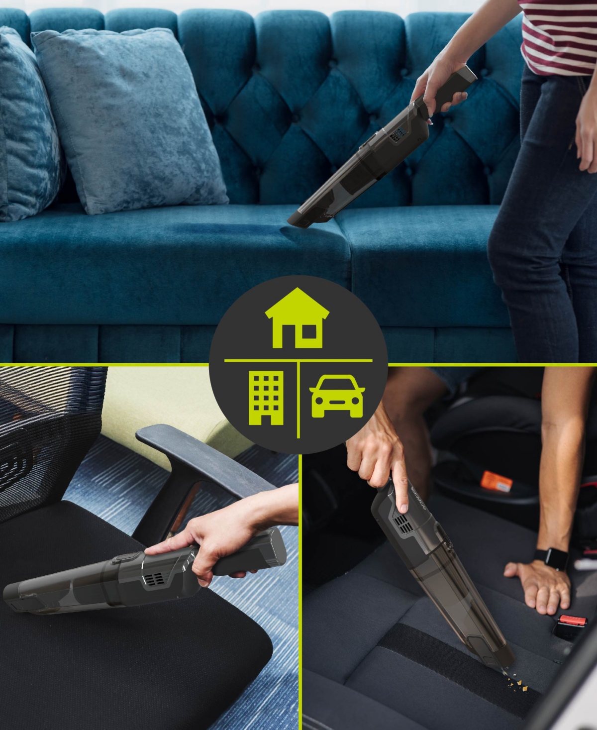 Tzumi Ionvac Powermax Cordless Handheld Vacuum Cleaner In Black