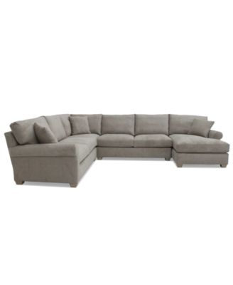 Reiter 4-Pc. Fabric Sectional Sofa, Exclusively at Macy's