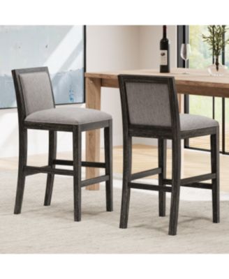   Set of 2   Upholstered   Modern Comfort   Bar Stools