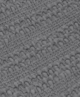 100% Cotton Reversible Honeycomb Waffle / Percale Duvet Cover Set