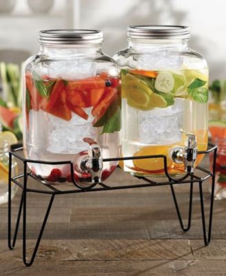 Clifford Dispensers with Infuser Stand, Set of 2