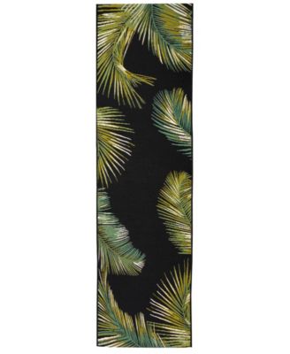 Liora Manne' - Marina Palm Border 1'11"x7'6" Runner Area Rug