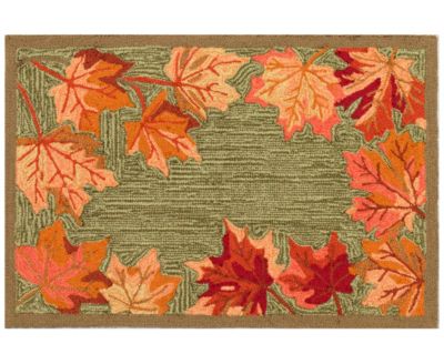 Liora Manne' - Ravella Falling Leaves Border 2'x3' Area Rug