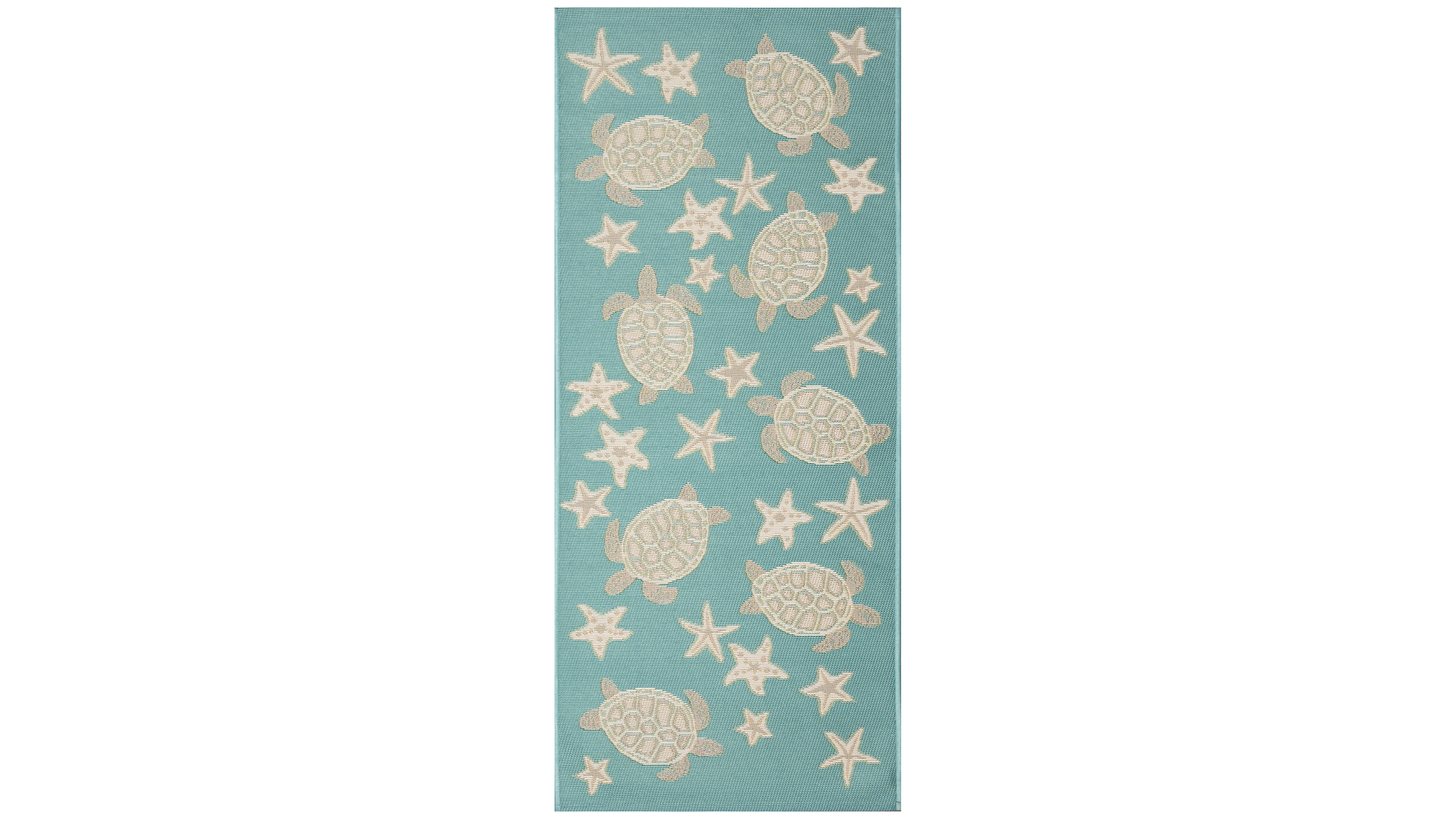 Liora Manne' Esencia Turtle and Stars 1'11"x4'11" Runner Area Rug