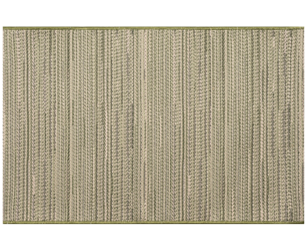 Liora Manne Miranda Tweed Stripe 1'7"x2'5" Area Rug In Green