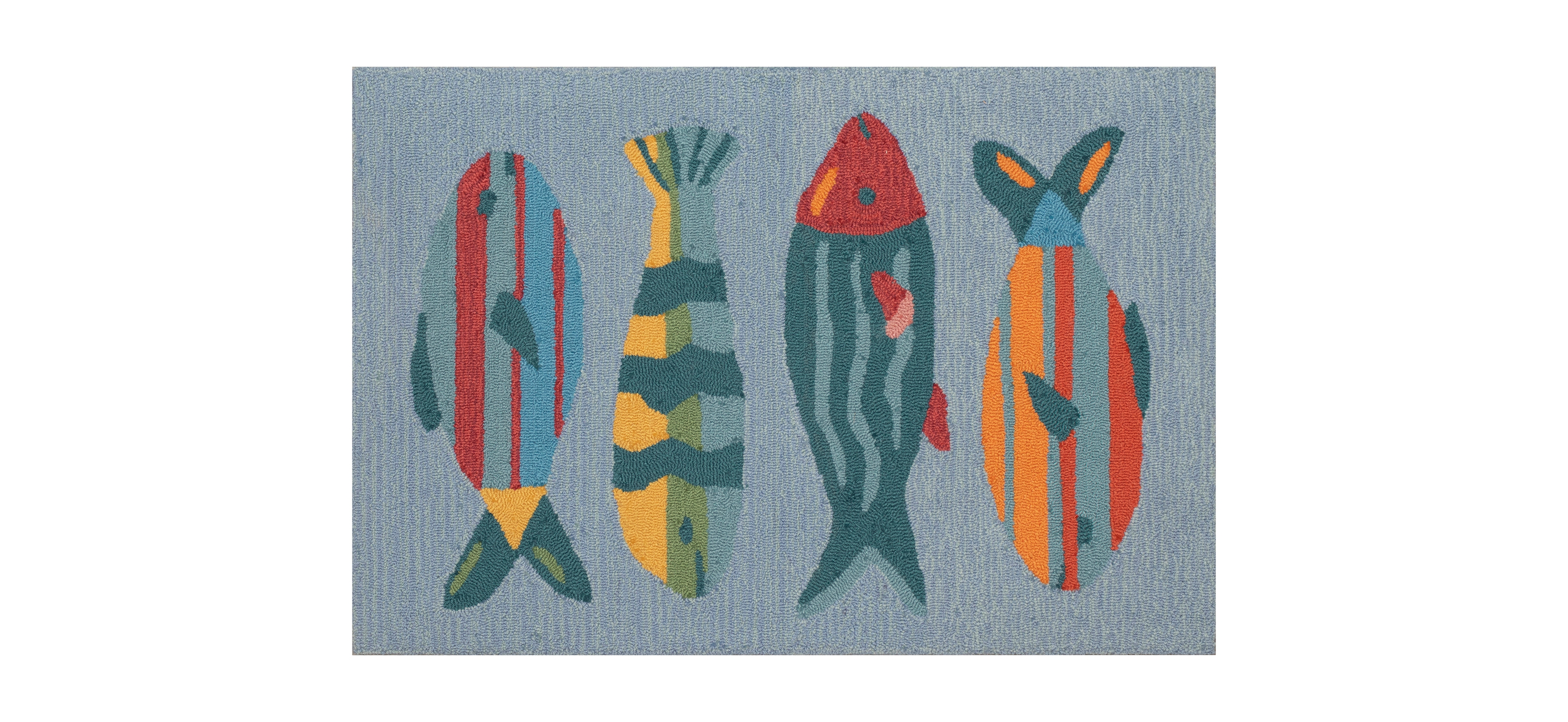 Liora Manne' Frontporch Fishes 2'6"x4' Area Rug