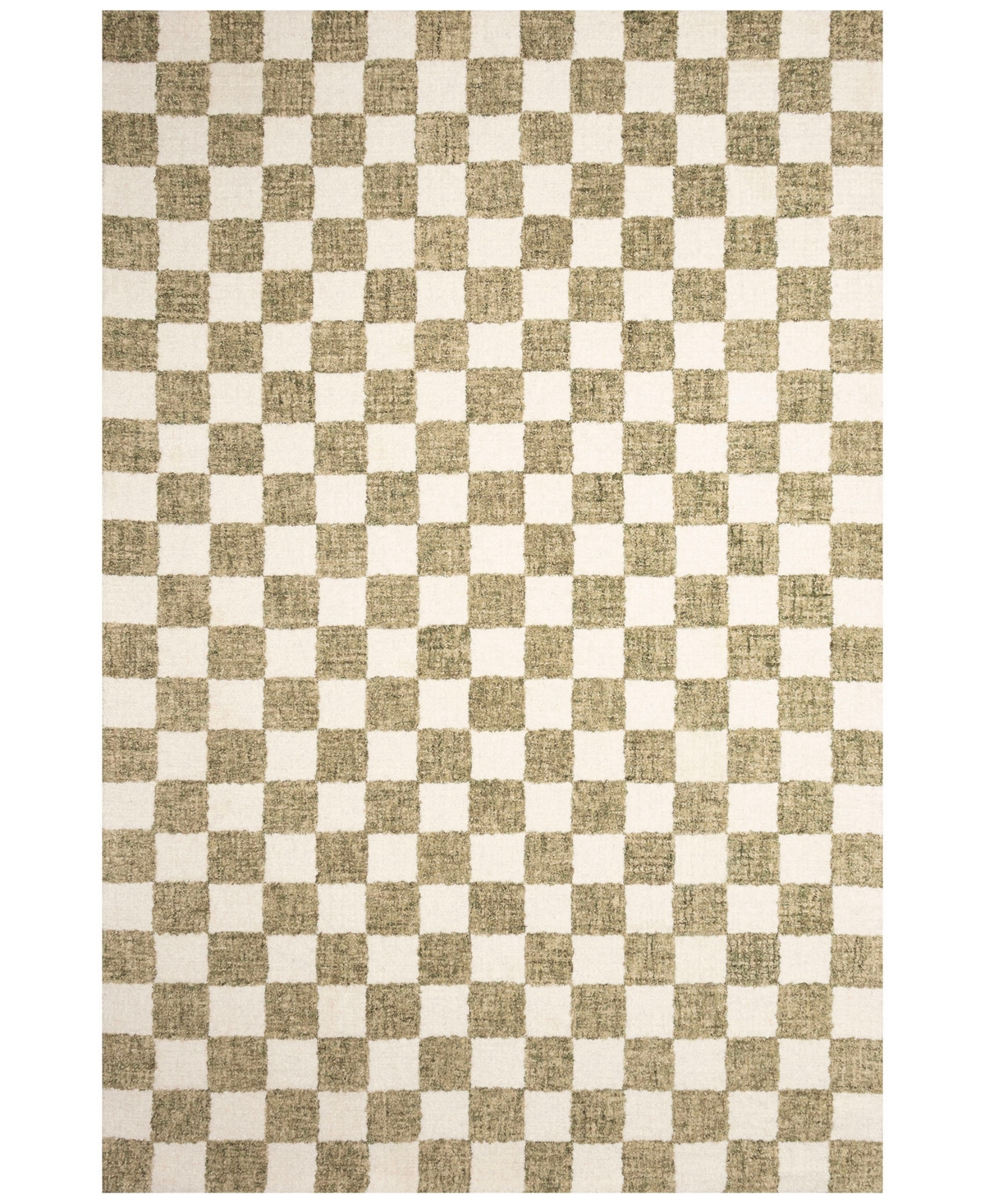 Liora Manne Savannah Checkerboard 3'6"x5'6" Area Rug In Sage