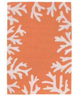 Liora Manne' - Capri Coral Border 1'8"x2'6" Area Rug