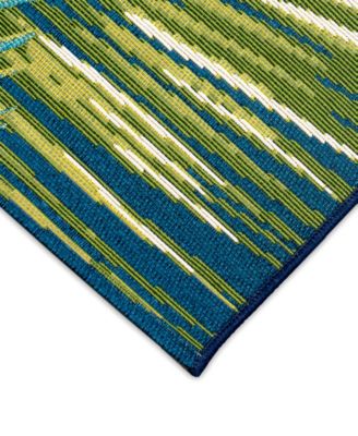 Marina Palm Border 3'3"x4'11" Area Rug