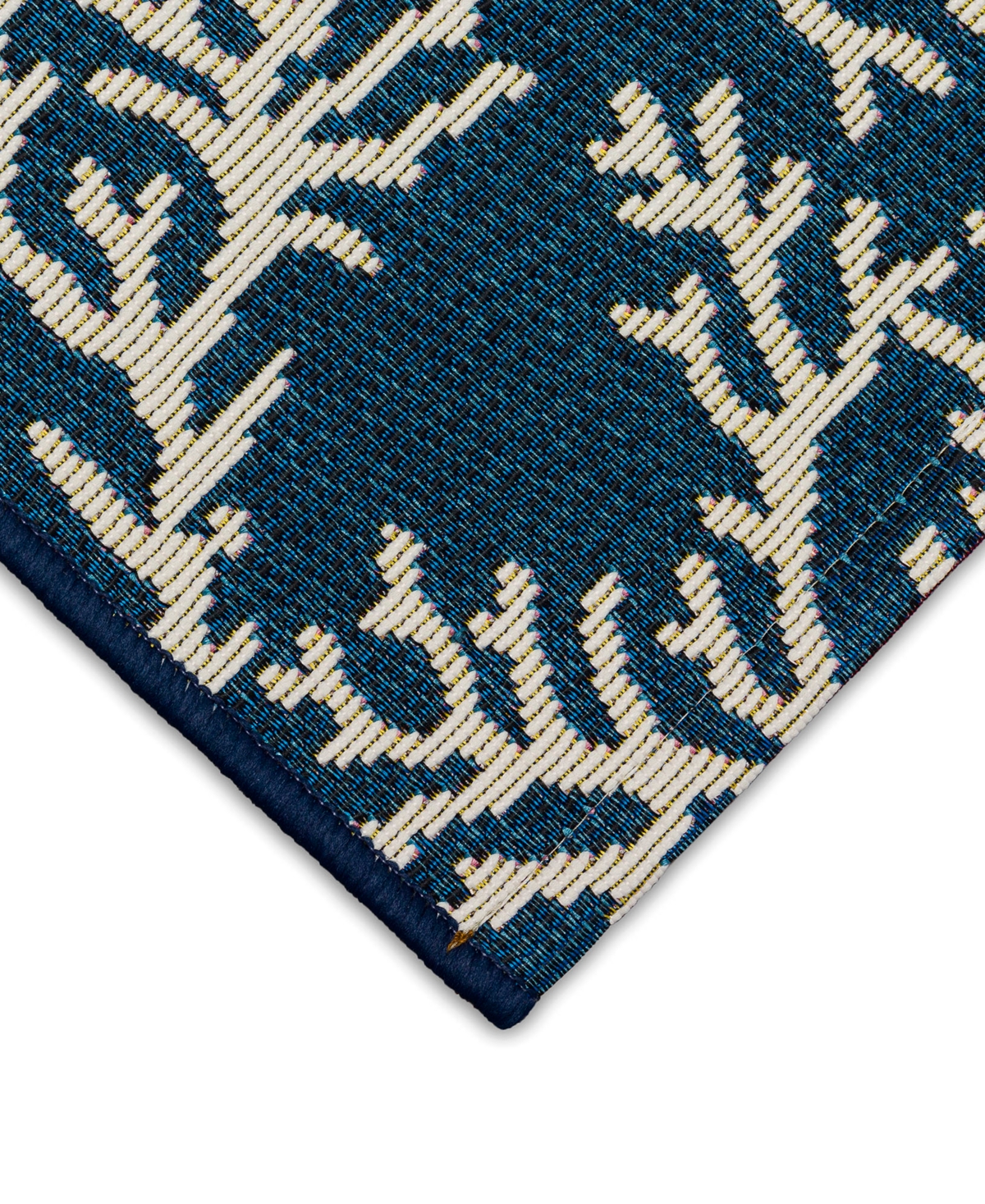 Liora Manne Esencia Coral Edge 1'11"x4'11" Runner Area Rug In Navy