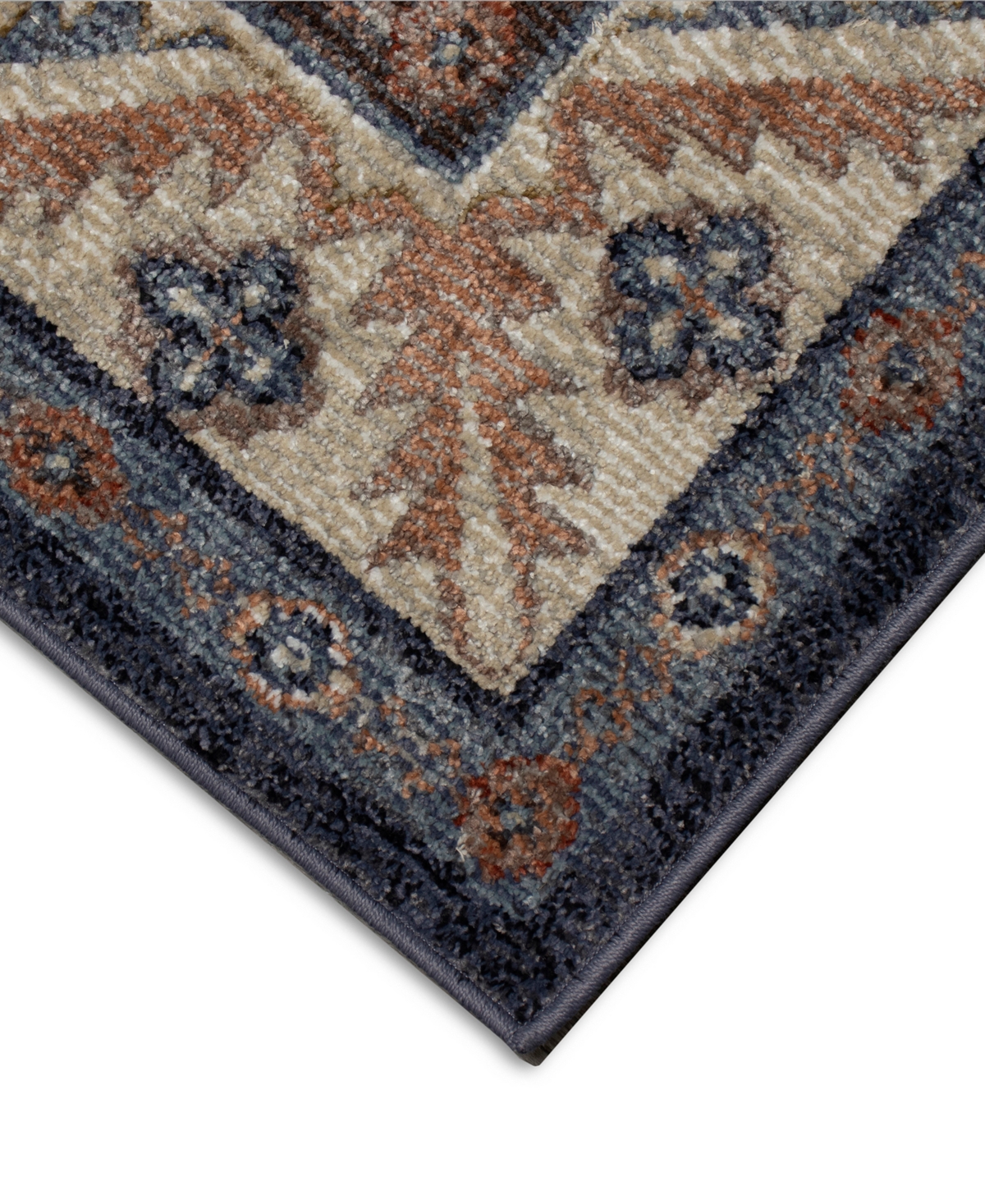 Liora Manne Ariana Floral Medallion 3'3"x4'11" Area Rug In Blue