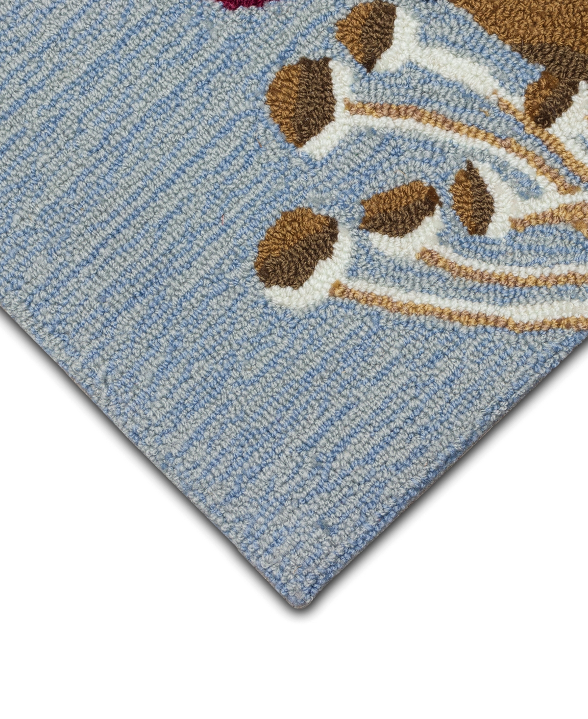 Liora Manne Frontporch Welcome Gnome 2'x5' Runner Area Rug In Blue