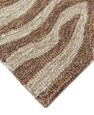 Liora Manne Ravella Zebra Rug Collection In Brown